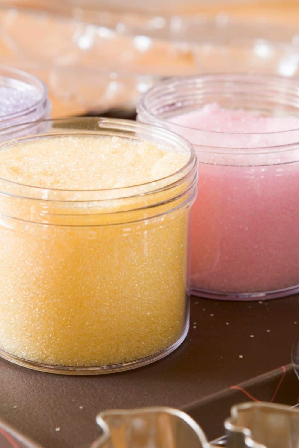 homemade sanding sugar in a glass jar